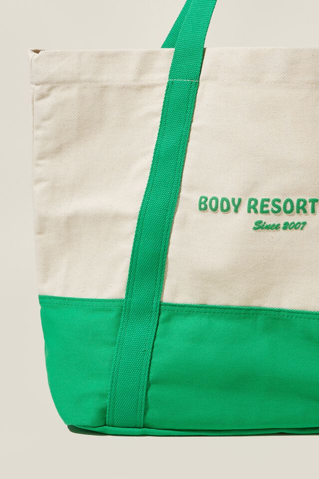 Body Resort Beach Tote, CACTUS GREEN