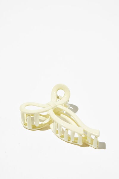 Bow Hair Claw, CREAM