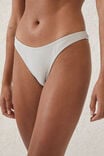Refined High Side Brazilian Bikini Bottom, MISTY CLOUD METALLIC - alternate image 2