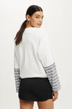 Ultra Soft Tie Front Skirt, BLACK - example image 3