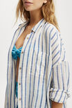 Swing Beach Shirt, BLUE/NATURAL STRIPE - alternate image 2