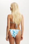 Fixed Tie Side Brazilian Bikini Bottom, KENDELLE PAISLEY BLUE - alternate image 3