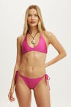 String Tie Side Cheeky Bikini Bottom, SUNDRIED ROSE SHIMMER - example image 4
