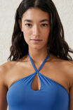 Keyhole Tie Up Bikini Top, SPRING BLUE - alternate image 2
