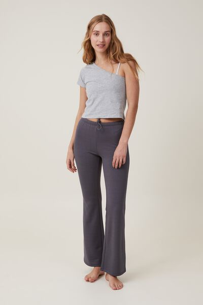 Relaxed Flare Lounge Pant, GREY SHADOW