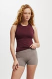 Soft Ruched Side Tank, DARK OAK - alternate image 1