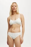 Organic Cotton Lace Bikini Brief, SANNI DITSY MULTI/CREAM - alternate image 4