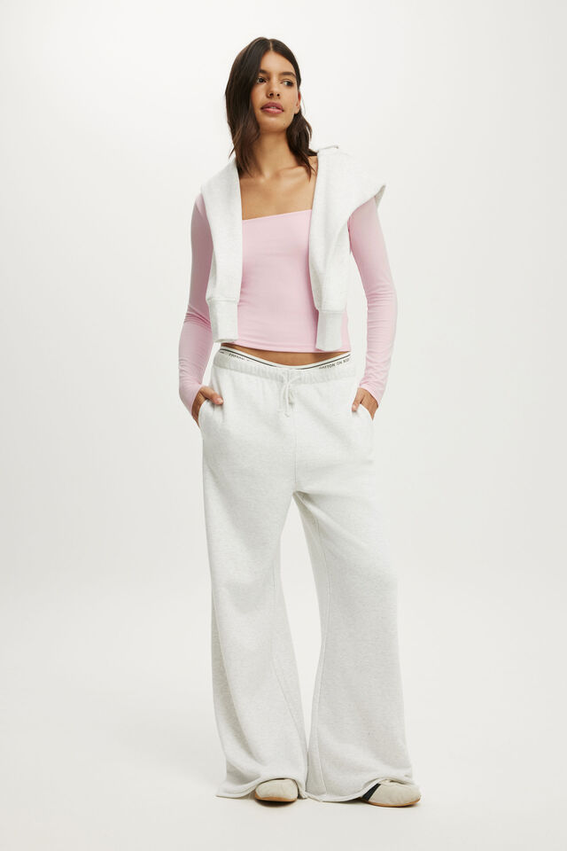 Ultra Soft Square Neck Long Sleeve, CHERRY DREAM