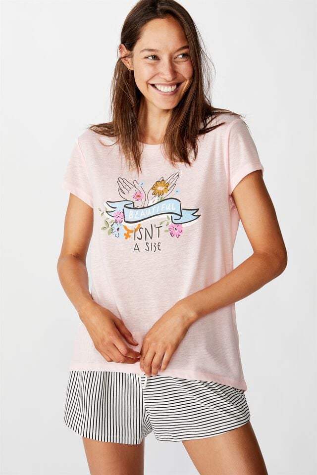 Dreamy Sleep T-Shirt, BEAUTIFUL/CRYSTAL PINK