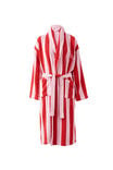 Luxe Terry Robe Personalised, PINK/RED CLAUDIA STRIPE - alternate image 1