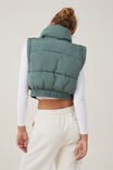 Jaqueta - The Mother Puffer Panelled Crop Vest, MYRTLE DREAM - vista alternativa 3