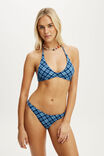 Full Bikini Bottom, TESSA CHECK NAVY TEXTURE - example image 4