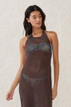 Fringed Beach Maxi Dress, WILLOW BROWN - alternate image 4