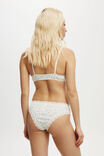 Organic Cotton Lace Cheeky Brief, SANNI DITSY MULTI/CREAM - alternate image 3