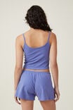 Peached Jersey Henley Cami, BLUEBERRY DREAM - alternate image 3