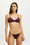 Cotton Pointelle G String Brief, GINGERBERRY - example image 4