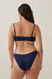 Refined High Side Brazilian Bikini Bottom, MIDNIGHT - alternate image 3