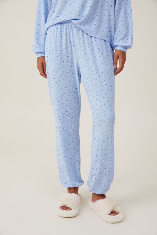 Super Soft Relaxed Slim Pant, CARLI DITSY FLORAL BLUE