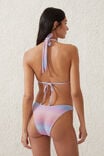 Halter Neck Tie Back Bikini Top, SIERRA OMBRE SUNSET METALLIC - alternate image 3