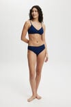 Organic Cotton Lace Cheeky Brief, VOYAGE BLUE POINTELLE - alternate image 1