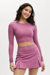 Ultra Soft Fitted Pleat Skirt, RED VIOLET - alternate image 4