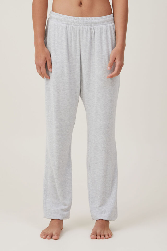 Super Soft Relaxed Slim Pant, LIGHT GREY MARLE
