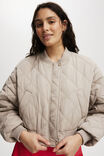 Quilted Rib Bomber Jacket, ALL SPICE - alternate image 2