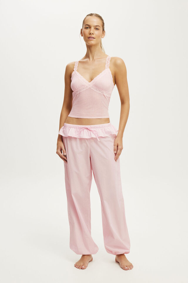 Cotton Soft Balloon Pant, PINK KISS