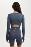 Seamless Long Sleeve Top, FOLKSTONE GREY - example image 3