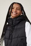 The Recycled Mother Hooded Puffer Vest 2.0, BLACK - alternate image 5