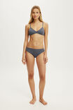 Cotton Pointelle Bikini Brief, STORMWASH BLUE - example image 1