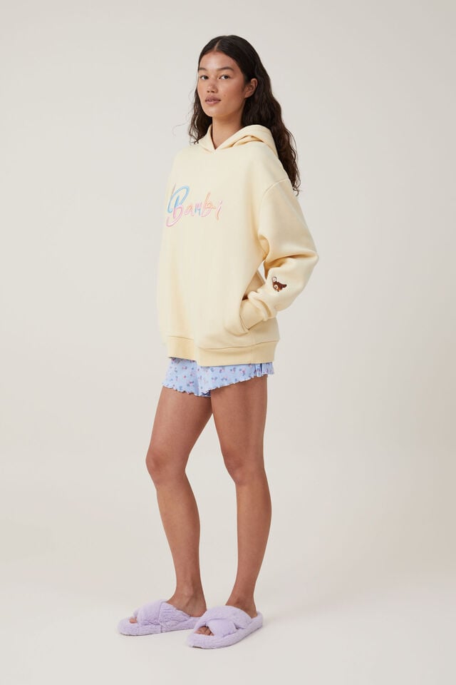 Lounge Oversized Fleece Hoodie Personalised, LCN DIS/BAMBI THUMPER AND MISS BUNNY