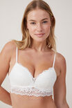 Butterfly Lace Wirefree Lift Bra, CREAM - alternate image 2