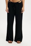 Lightweight Wide Leg Beach Pant, BLACK - example image 2