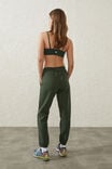 Plush Essential Gym Trackpant, FOREST GREEN - alternate image 3