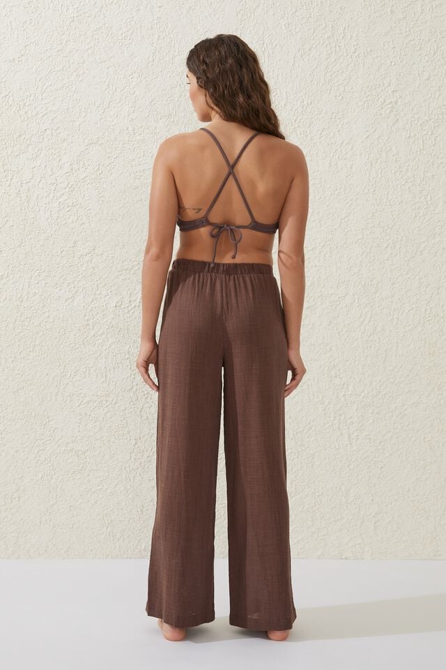 Relaxed Beach Pant, BROWNIE