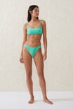 Refined High Side Brazilian Bikini Bottom, FRESH GREEN METALLIC - alternate image 1