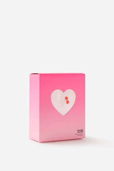 Love Satin Eyemask, SASHA CHERRY/PINK KISS