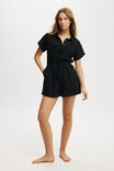 The Essential Beach Playsuit, BLACK - alternate image 1