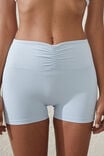 Ultra Soft Ruched Front Shortie Short, SILKY BLUE - alternate image 2