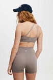 Rib One Shoulder Strappy Crop, DESERT GREY RIB - alternate image 3