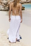 Hanky Hem Beach Maxi Skirt, WHITE - alternate image 6