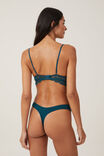 Organic Cotton Rib Thong Brief, ENCHANTED FOREST - alternate image 3