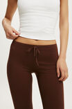 Ultra Soft Tie Front Mini Flare, CHESTNUT - example image 4