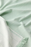 Lucia Lightweight Towel, GLACIAL GREEN PINSTRIPE - example image 3