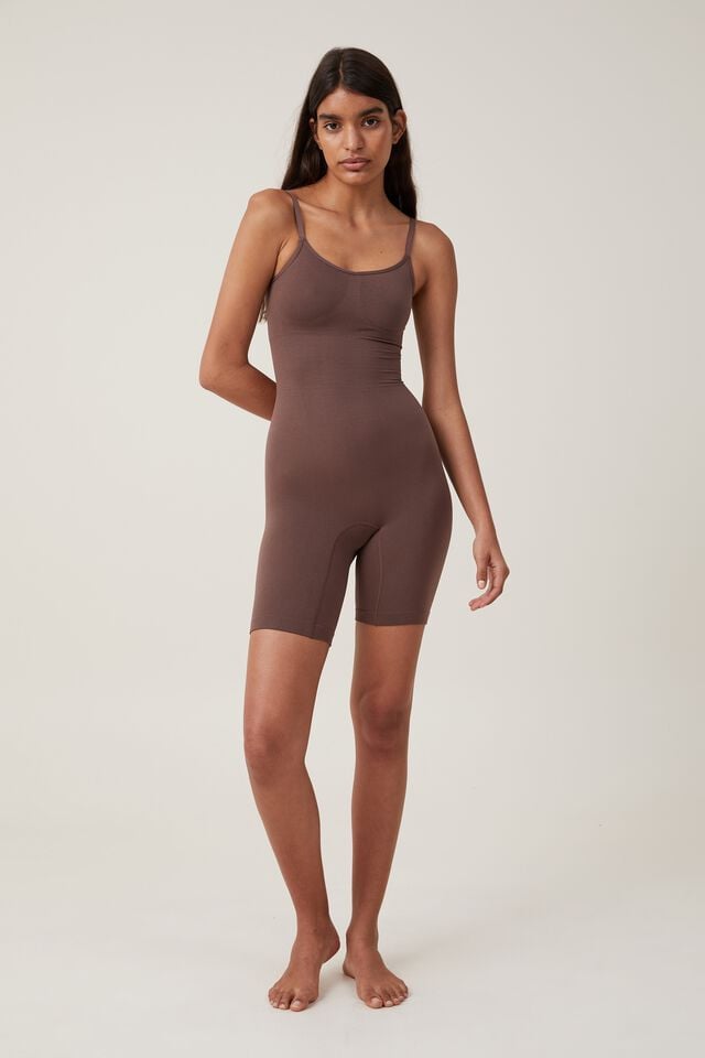 Seamless Bodysuits Full Coverage Shapewear Thigh Slim Body Suit
