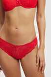 Everyday All Over Lace Bikini Brief, RASPBERRY - alternate image 2