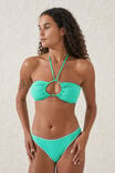 Keyhole Bandeau Bikini Top, FRESH GREEN - alternate image 1