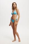 Slider Triangle Bikini Top, WATERCOLOUR BLUES - alternate image 4