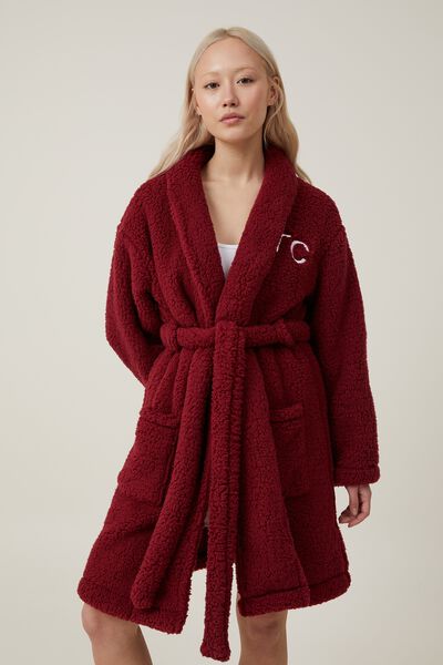 Hotel Body Snuggle Robe Personalised, JAZZY RED